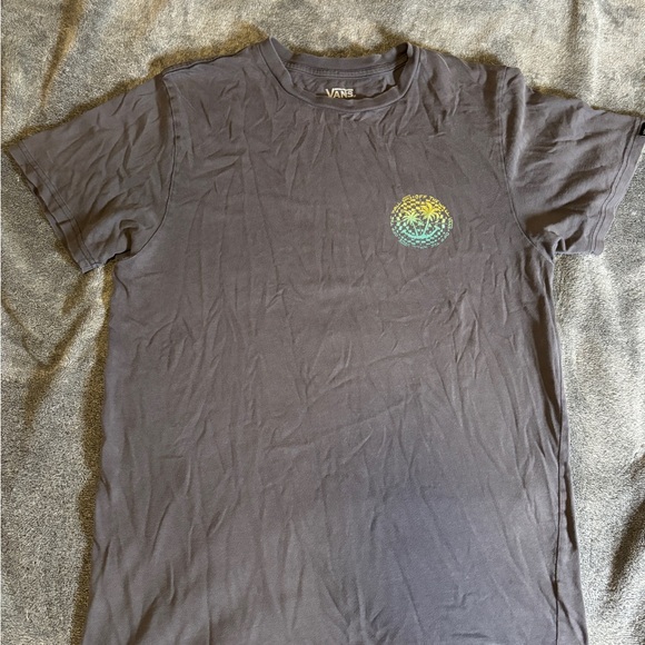 Vans Charcoal Slim Fit Tee with back pattern - Picture 1 of 3
